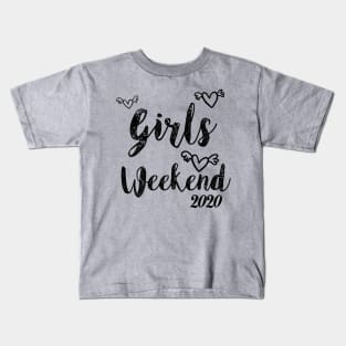 Girls Trip Cute Girls Weekend 2020 Mask Girls Trip 2020 Mask girls weekend trips Kids T-Shirt